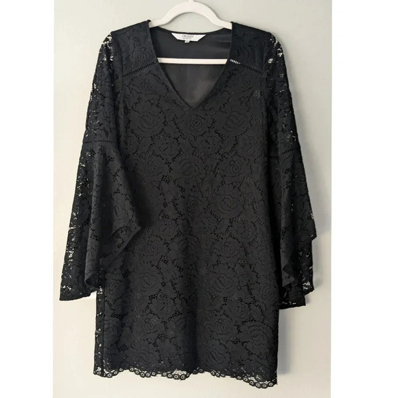 Crosby by Mollie Burch Bell Sleeve Lace Dress - Picture 1 of 7